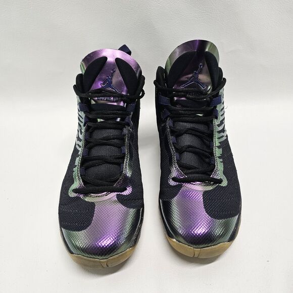 Air Jordan Iridescent Sneakers | Black Green Purple | Men’s Size 10.5 - Picture 2 of 9